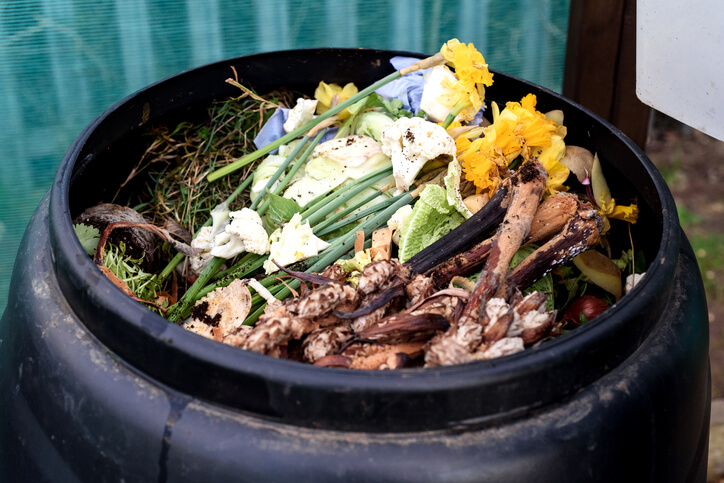 Garden compost bin