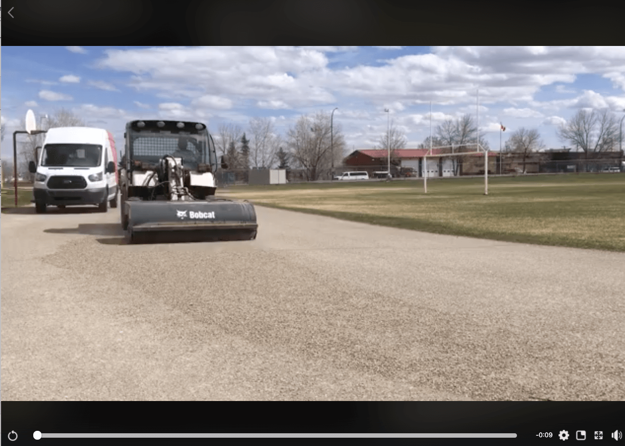 toolcat with sweeper and bucket