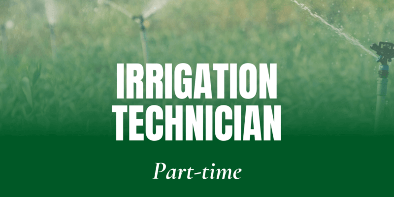 Part-Time Residential Irrigation Sprinkler System Technician Position: Part-Time Irrigation Technician